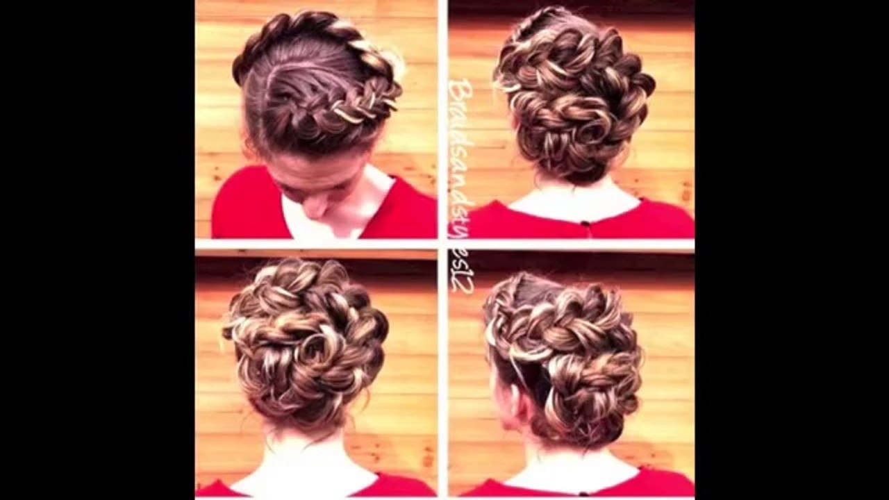 HOW TO FLOWER BRAID UPDO HAIR TUTORIAL