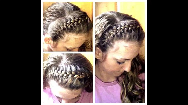 How to do a French braid Head band Braid _ Braided headband _ hair tutorial