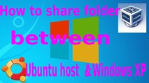 How to share windows folder with Ubuntu host in Virtualbox