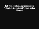 AudioBook High-Power Diode Lasers: Fundamentals Technology Applications (Topics in Applied