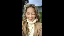 151002 SNSD (소녀시대) Taeyeon (연) on Everyshot - Filming MV in New Zealand