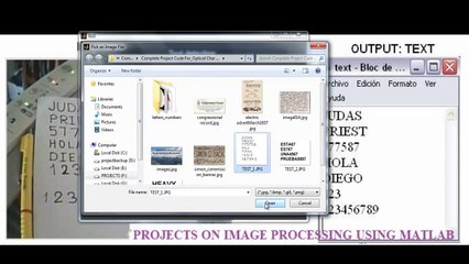 Projects on Image Processing using Matlab output