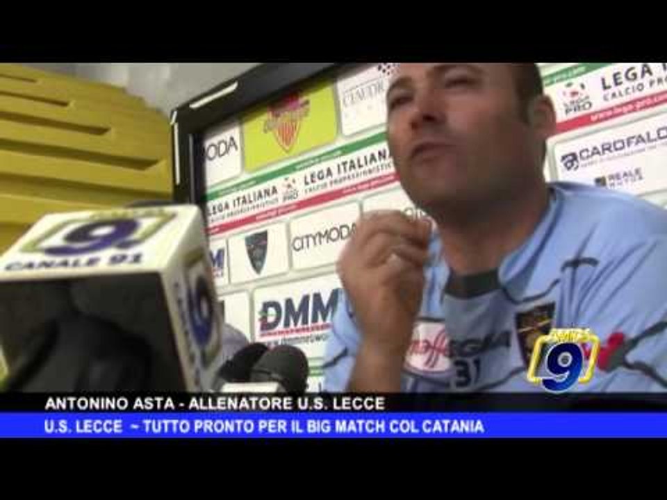 U.S. LECCE | Tutto pronto per il big match col Catania