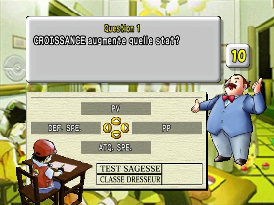 Quiz Pokémon Stadium 2 : Académie Théophile (N64)