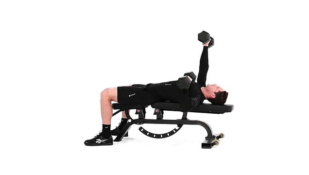 Alternating Dumbbell Bench Press