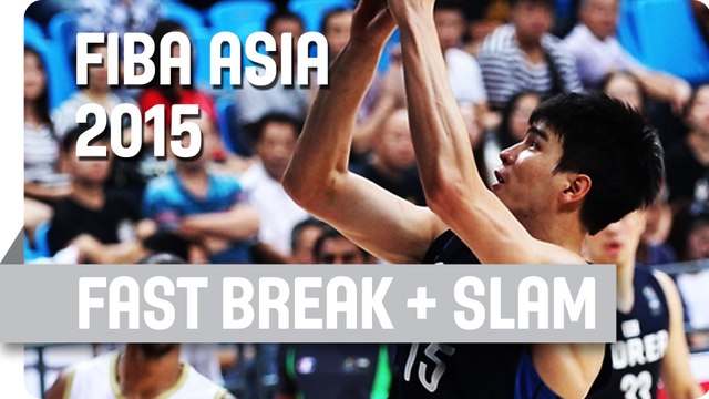 Kim finishes brilliant fast break with a huge slam - 2015 FIBA Asia Championship