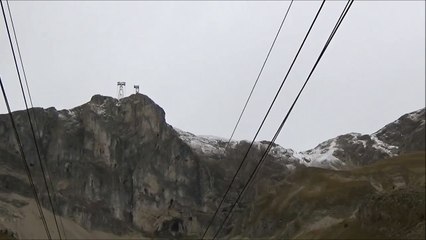 Le nouveau téléphérique de l'Iram au pic de Bure