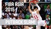 Yi's massive two-handed putback slam! - 2015 FIBA Asia Championship