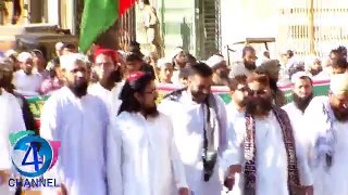 اھلسنت والجماعت کے تحت نكالى جانےوالی مدح سیدناعثمان غنى رض جلوس کے شرکاء کی ایک شاندار جھلک