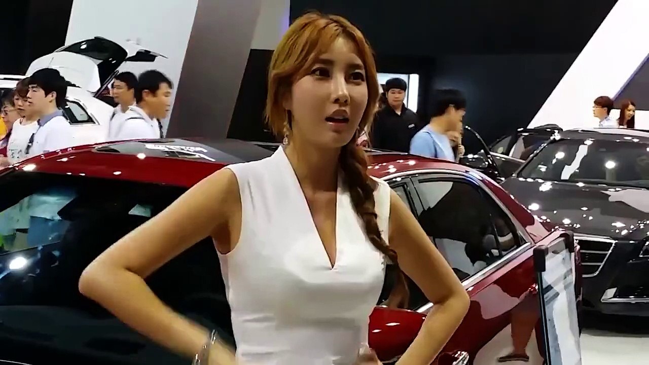 [FHD]Busan International Motor Show 2014: Korean Hot Cute Racing Model 귀요미~ 0