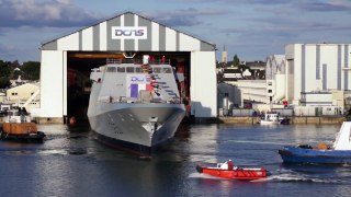 DCNS Launched its 6th FREMM multi-mission frigate, Auvergne for the French Navy