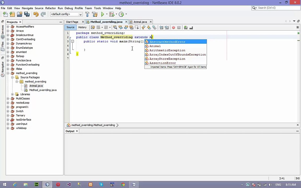 Method Overriding in Java