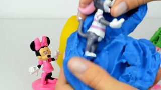 Ppa pig Play doh kinder Surprise eggs Minnie mouse Toys Tom And Jerry And Hello Kitty