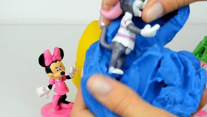 Ppa pig Play doh kinder Surprise eggs Minnie mouse Toys Tom And Jerry And Hello Kitty