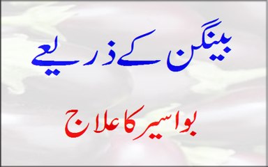Baingan (Brinjal) Ke Zariye Bawaseer Ka Ilaj