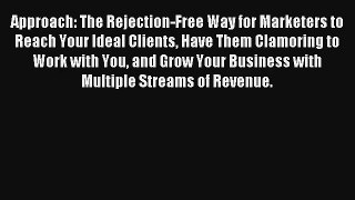 Approach: The Rejection-Free Way for Marketers to Reach Your Ideal Clients Have Them Clamoring