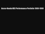 Acura-Honda NSX Performance Portfolio 1989-1999 Free Download Book