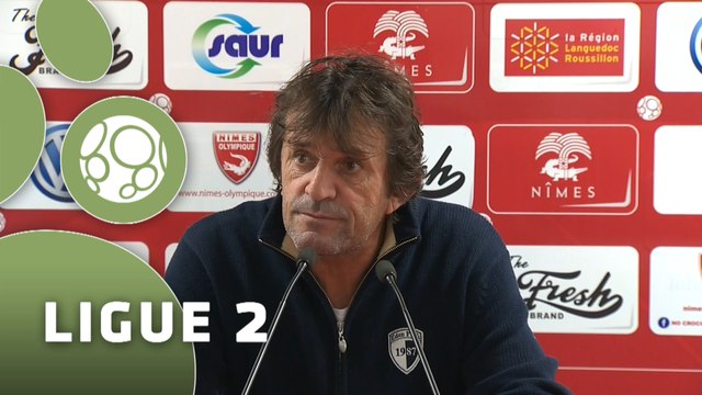 Conférence de presse Nîmes Olympique - Red Star F.C (1-1) : José PASQUALETTI (NIMES) - Rui ALMEIDA (RED) - 2015/2016