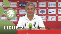 Conférence de presse Stade Brestois 29 - FC Metz (1-1) : Alex  DUPONT (BREST) - José RIGA (FCM) - 2015/2016