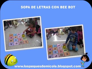 sopa de letras con bee bot