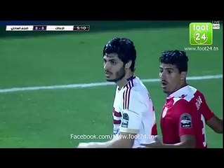 لقطة إقصاء علي جبر لاعب الزمالك في الدقيقة الرابعة...يا خبيث يا بغداد