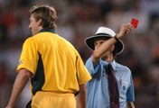 Billy Bowden shows Red card to Glenn McGrath Funny Cricket