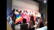 “(بالصور) أول اجتماع علني لجمعية تدافع على حقوق المثليين الجنسيين في تونس و عادل العلمي يسجل حضوره