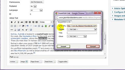 Joomla 2.5 Tutorial - Lesson 14 - Articles
