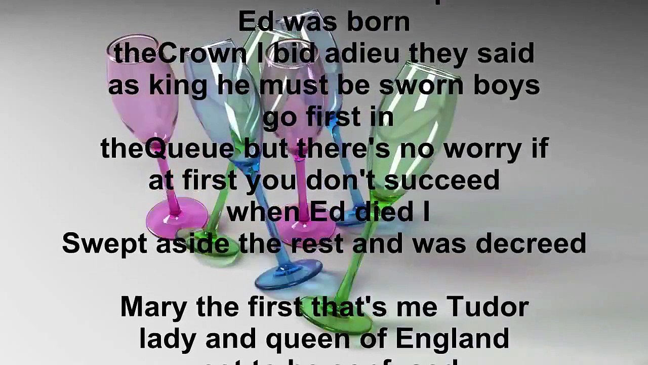 Horrible Histories Mary Tudor Song Lyrics video Dailymotion