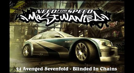 NFS: MW Soundtrack - Track 24 - Avenged Sevenfold - Blinded in Chains