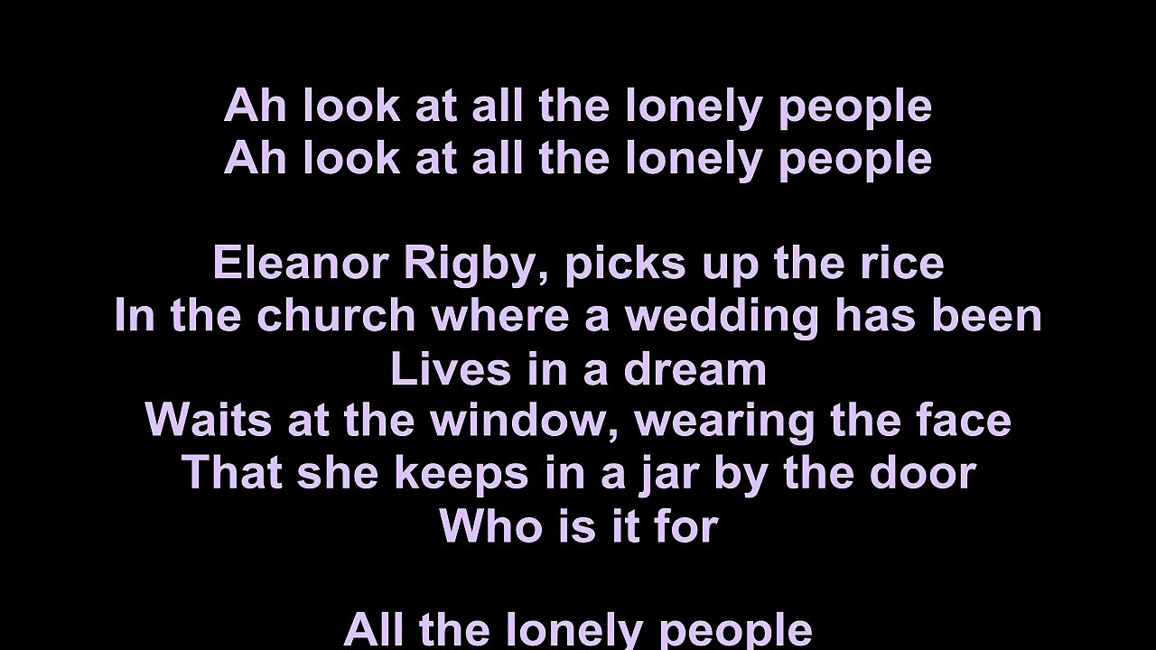 Beatles – Eleanor Rigby Lyrics