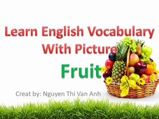 Learn English vocabulary with pictures - fruit (repeat)