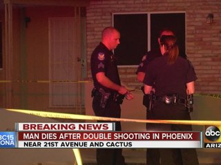 Man dies after double shooting in Phoenix