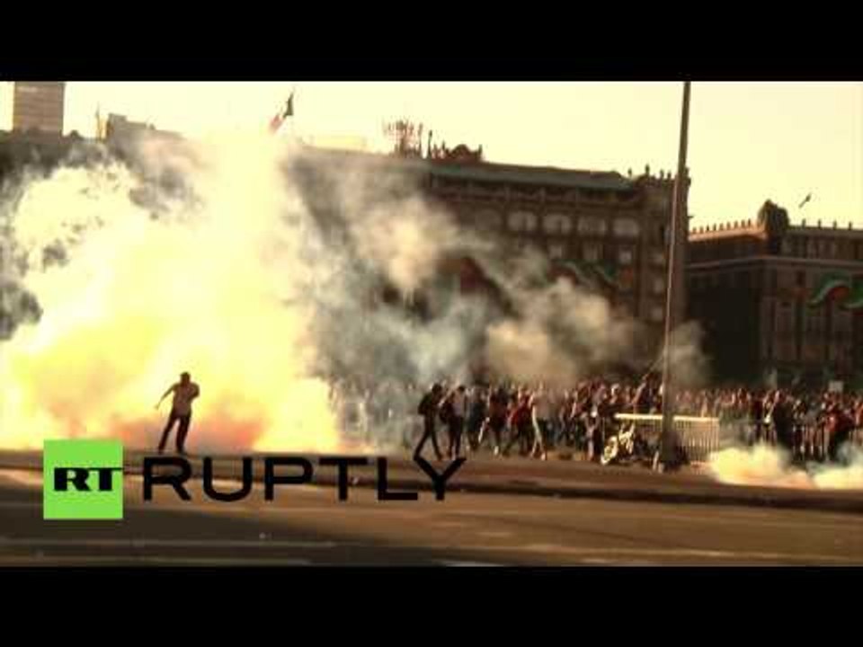 Explosives, clashes with police at Tlatelolco Massacre anniversary protest in Mexico