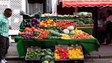 Girls body paint with fruits