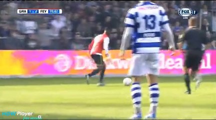 Goal Elia E. -  Graafschap 1-2 Feyenoord  - Eredivisie - 4-10-2015