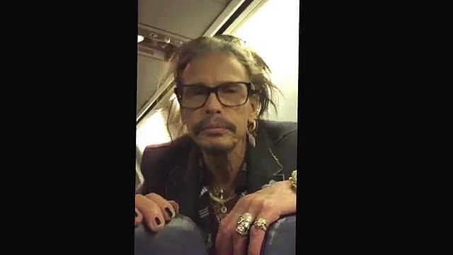 Steven Tyler (Aerosmith) sings Happy Birthday to my daughter on Southwest Airlines
