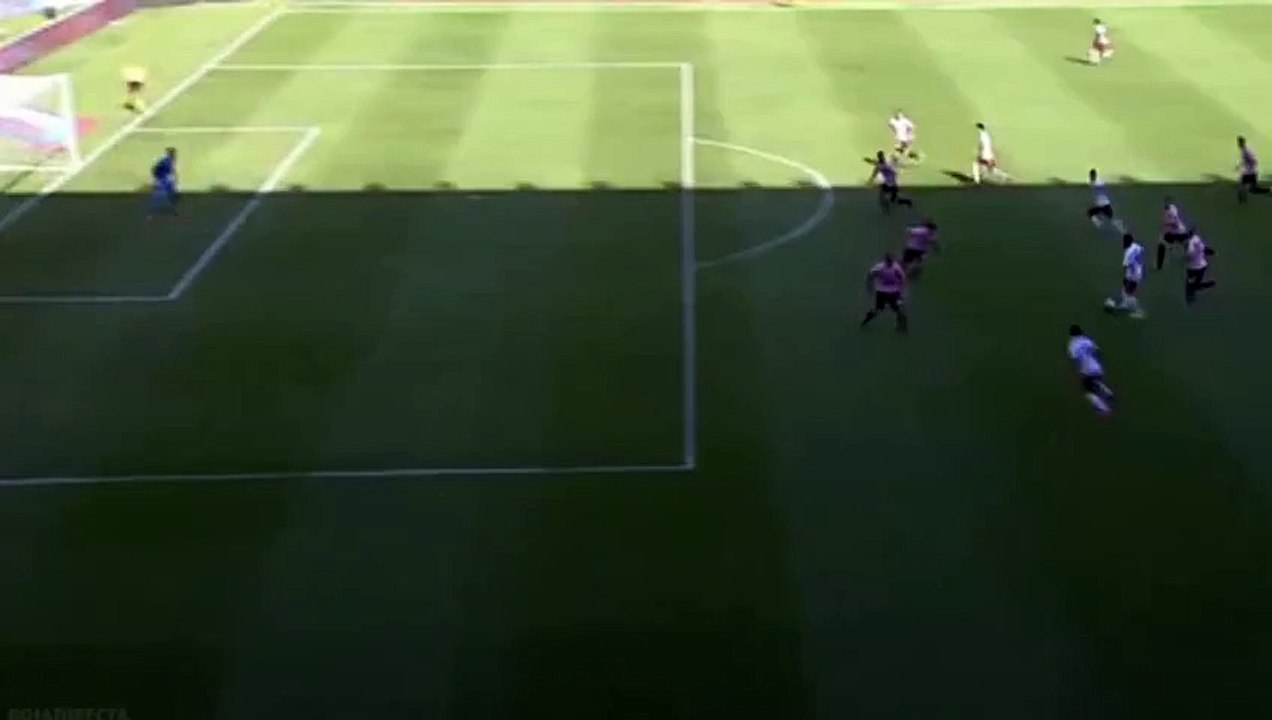 Miralem Pjanic Goal - Palermo vs AS Roma 0-1 (Serie A 2015)