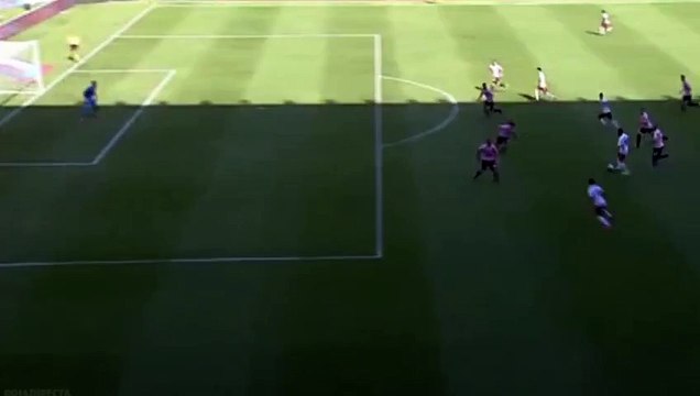 Miralem Pjanic Goal - Palermo vs AS Roma 0-1 (Serie A 2015)