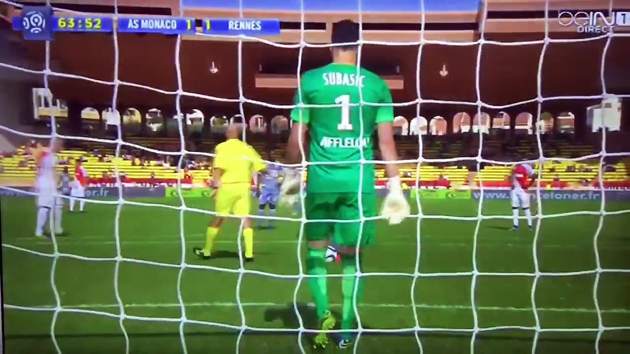 penalty raté de Pedro Henrique Monaco vs Stade Rennais 2015