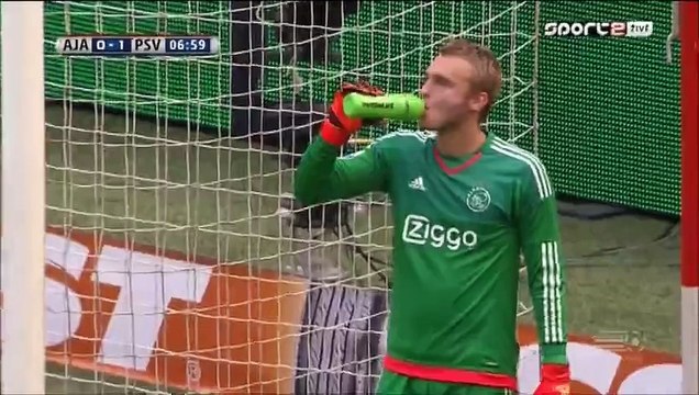 0-1 Gastón Pereiro Goal Holland Eredivisie - 04.10.2015, AFC Ajax 0-1 PSV Eindhoven