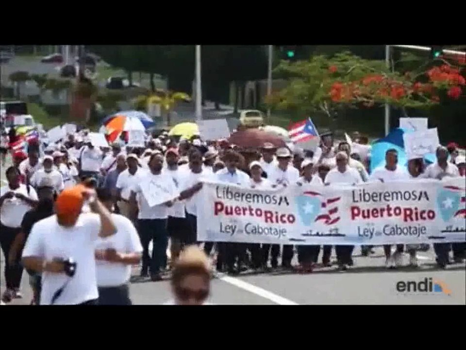 Marcha en Ponce contra leyes de cabotaje
