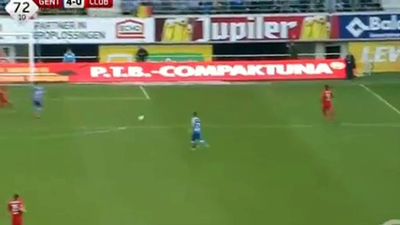 Goal Depoitre L. - Gent 4 - 0 Club Brugge -  Ju...