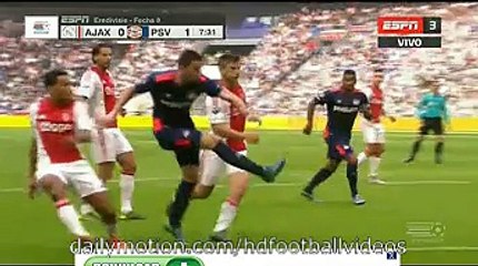 Ajax 1-2 PSV All Goals & Highlights - Eredevise - 4.10.2015 HD