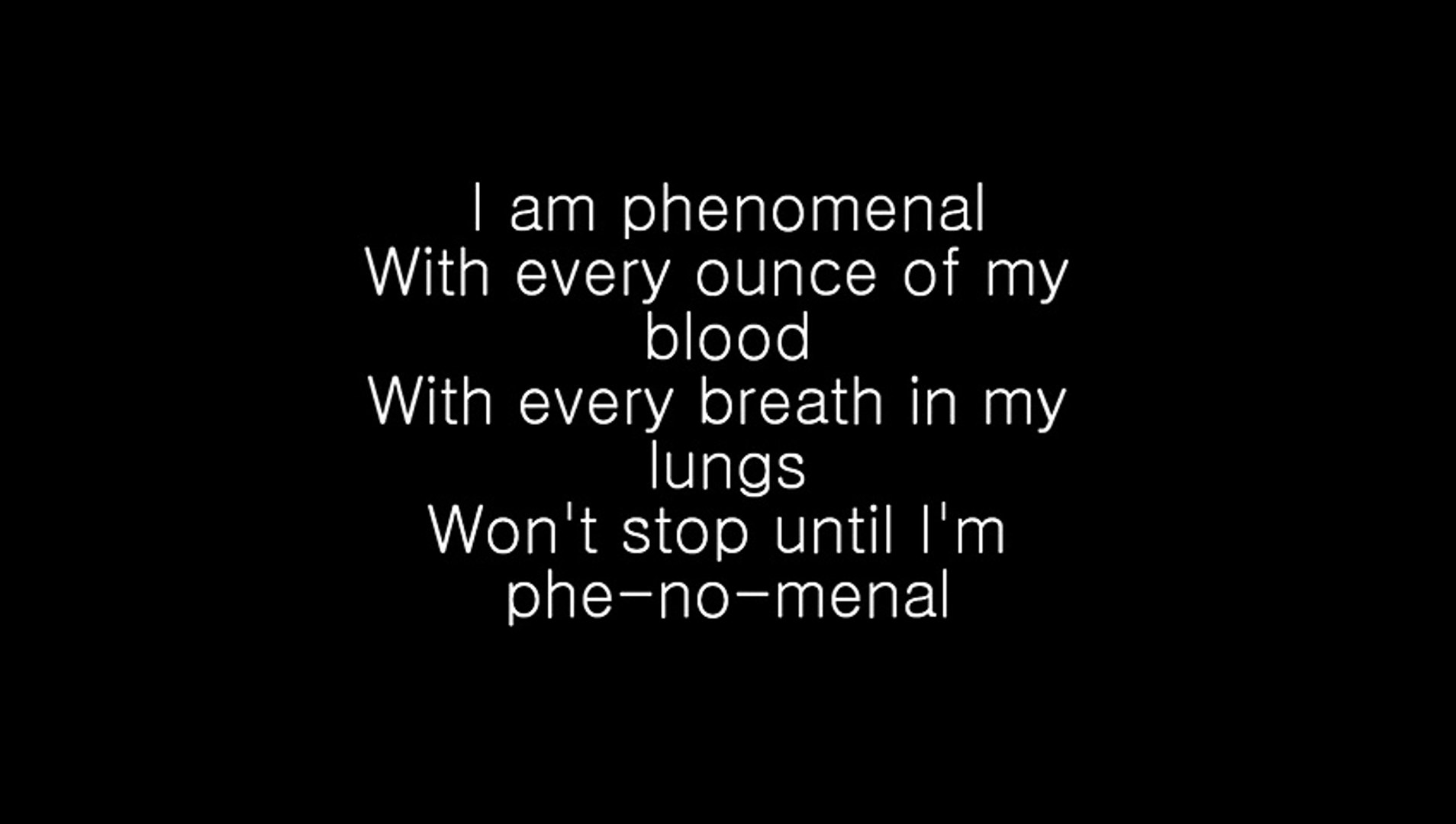 Phenomenal - Eminem Song Lyrics