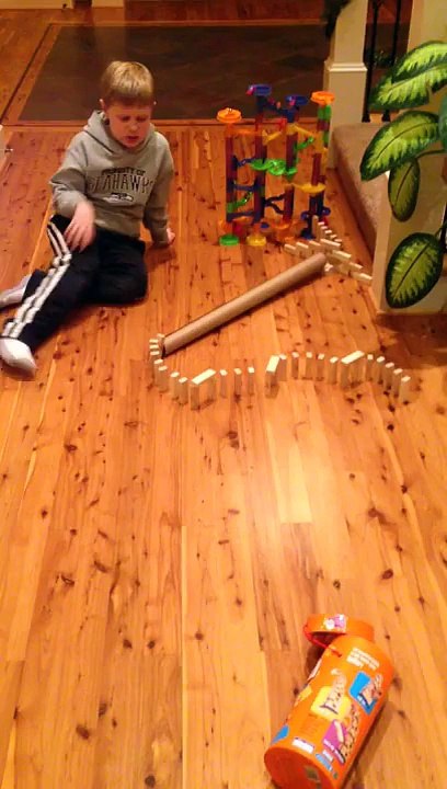 Matthew's Marble Run/Domino Rally 13