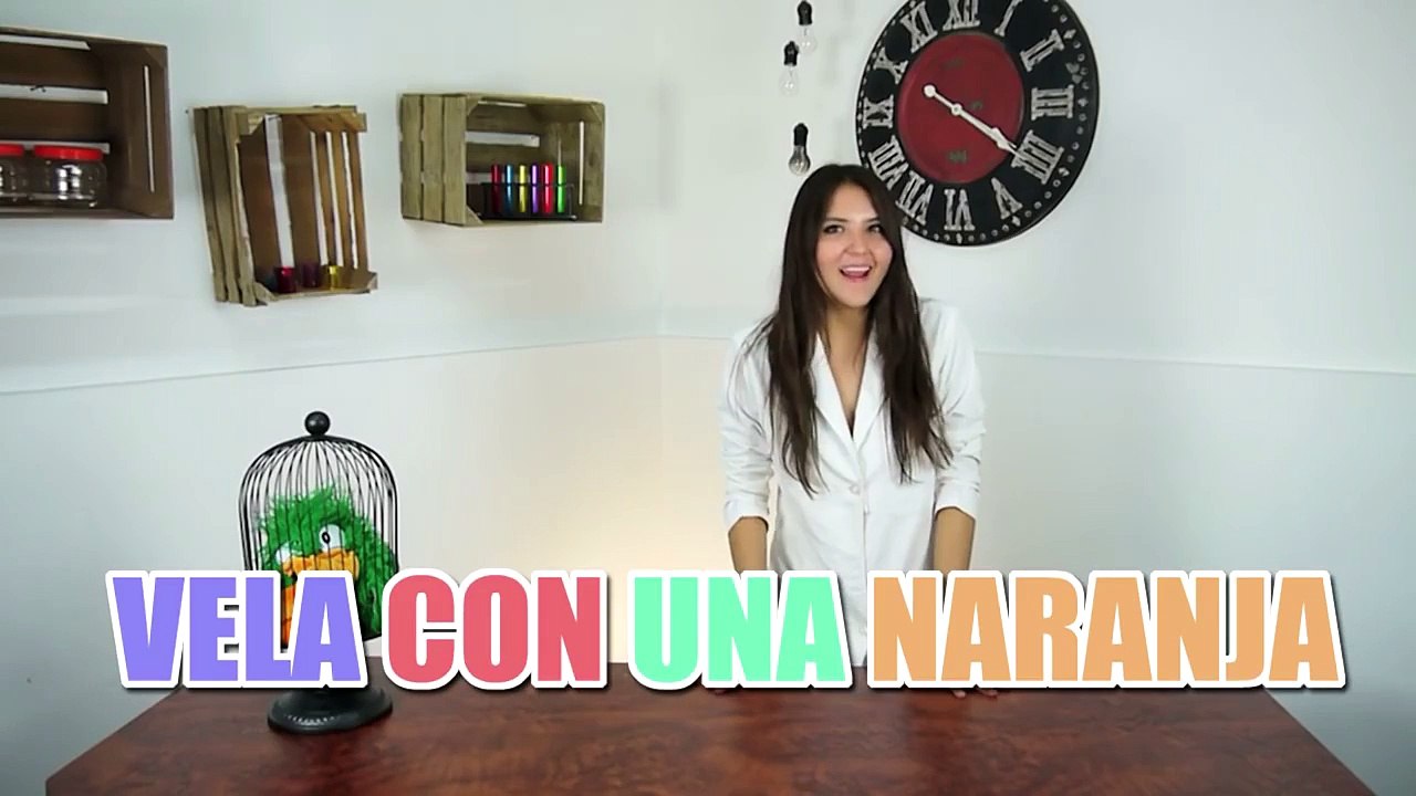 HAZ UNA LÁMPARA DE LAVA Y VELA EN UNA NARAJA | @CELLEGRINI