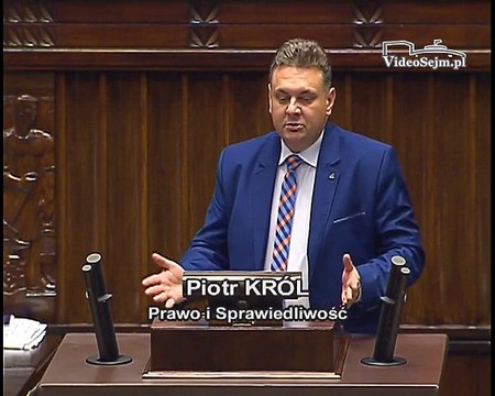 Poseł Piotr Król - Wystąpienie z dnia 24 wrze�nia 2015 roku.