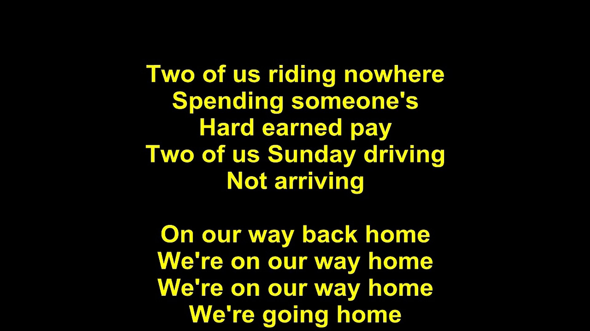Two Of Us Lyrics by The Beatles