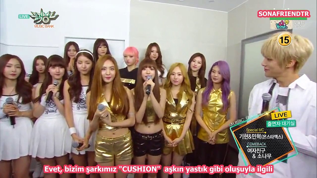 [150724] SONAMOO & GFRIEND - Music Bank Back Stage [Türkçe Altyazılı]